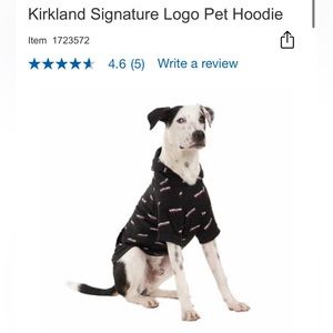 Kirkland Signature Logo Pet Hoodie - Small